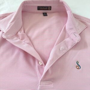 Pink Stripe, Streamsong Golf Polo Peter Millar Summer Comfort Men’s Medium